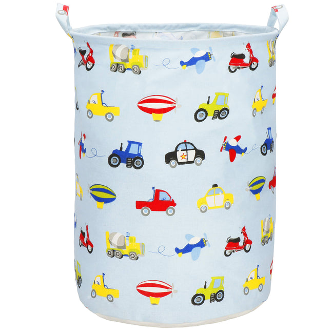 Opbergmand - Speelgoedmand - Kledingmand - Organizer - Handvatten - Voertuigen - 63 L