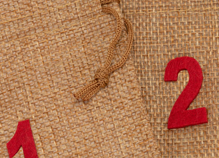 Adventskalender | 24 lades | Stof | Zakjes