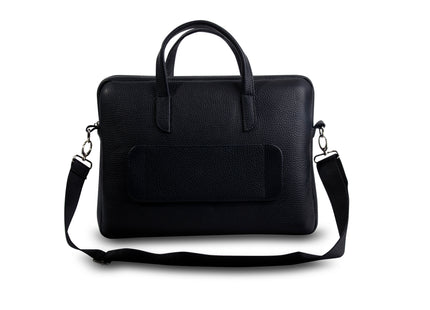 Leren Aktetas - Laptoptas - 14 inch - Zwart - 41 x 31 x 3,5 CM