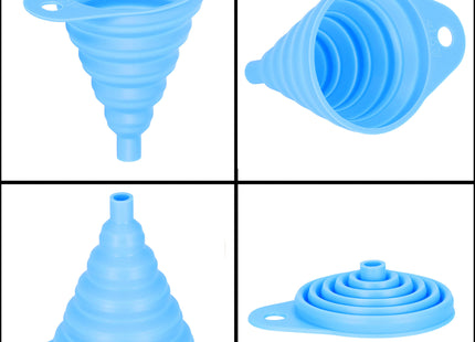 Opvouwbare Trechter - Siliconen - Blauw - 11,5 Cm