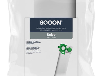 SQOON® - SEBO Dart / Felix series Stofzuigerzakken - 8 stuks