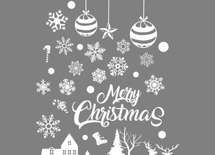 Raamstickers – Kerst – Kerst Stickers – Raamstickers Kinderen – Kerstversiering voor Binnen – Kerstdecoratie – 62 stuks