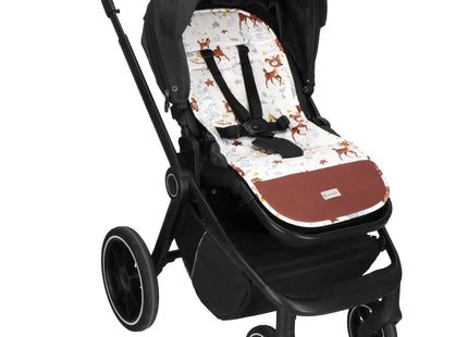 Inlegkussen - Kinderwagenmatras - Kinderwagen Accessoires - Katoen - Polyester - Dieren - Veelkleurig - 37 x 78 cm