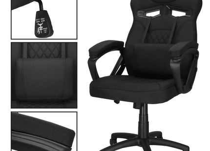 Gamestoel - Gaming Stoel - Ergonomische Bureaustoel - Game stoel - Verstelbaar - Gaming Chair - Zwart