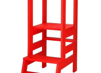 Leertoren Montessori | Leertoren Keukenhulp | Keukentoren | Leertoren Peuters | Stabiel | Rood
