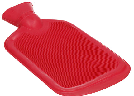Warmwaterkruik- Rubber - 2L - Inhoud - Pijnverlichting- Ontspanning -Rood