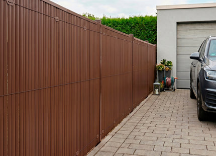 Balkonscherm - Privacyscherm - Hoge Kwaliteit - Waterbestendig - UV-bescherming - 1.4x5 m - Bruin - PVC