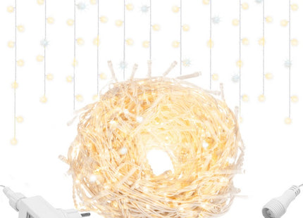 IJspegel Verlichting | 20 m + 2.5 m Snoer | 500 LED | Flash | Koppelbaar | Warm Wit