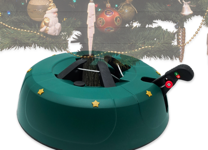 Kerstboomstandaard - Uniek Design - Extra Stevig - 5 Jaar Garantie - Groen - Tot 200 CM - Ø 32 CM