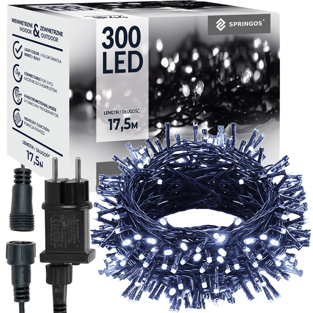 Kerstverlichting | 15 m | 300 LED | Koel Wit