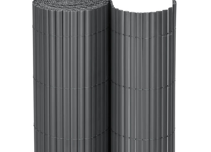 Balkonscherm - Privacyscherm - Hoge Kwaliteit - Waterbestendig - UV-bescherming - 1x4 m - Antraciet - PVC