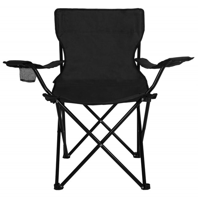 Campingstoel | Kampeerstoel | Vouwstoel | Inclusief Draagtas | Zwart