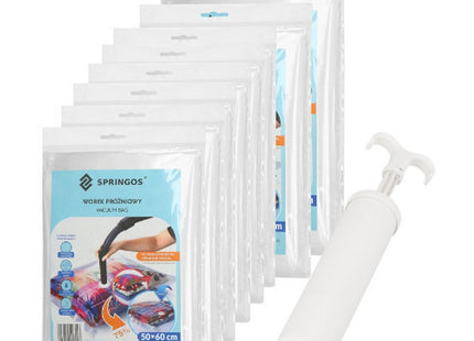 Vacuümzakken Set | Opbergzakken Kleding | Herbruikbaar | 12 Stuks | 3 Maten | Transparant | Inclusief Pomp