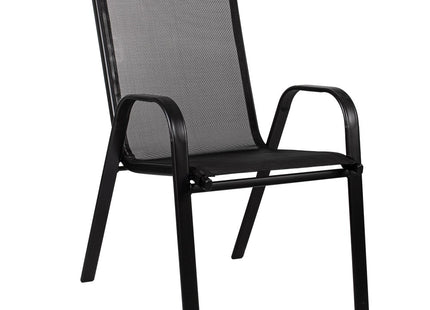 Tuinset | Tuinset 4 Persoons | Tuinsets | Tuintafel & Tuinstoelen | 4 Personen | Zwart