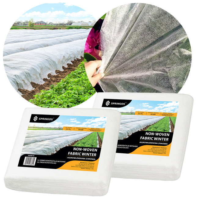 Vliesdoek - Plantenbescherming - 50g/M2 - 10x3.2M - Wit