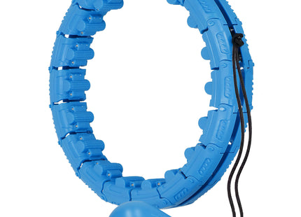 Hoelahoep - Hoepel - Fitness - Verstelbaar - Cardiotraining - Massage - Blauw