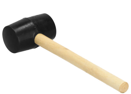 Hamer - Rubberen Hamer - Montagehamer -  Campinghamer - Rubber - Hout - 26 Cm