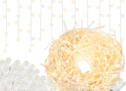 IJspegel Verlichting | 20 m + 2.5 m Snoer | 500 LED | Flash | Koppelbaar | Warm Wit