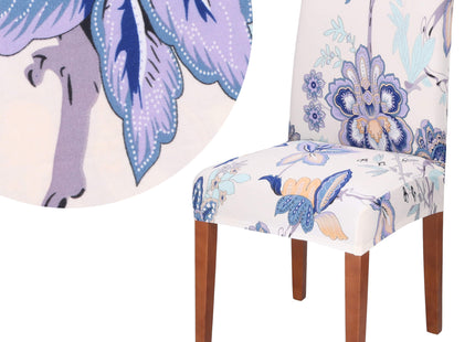 Stoelhoes - Voor Eetkamerstoelen - Met Stretch - Bloemen