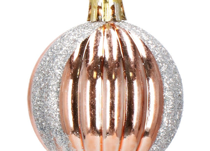 Kerstballen | 153 Stuks | Rosé/Goud/Wit