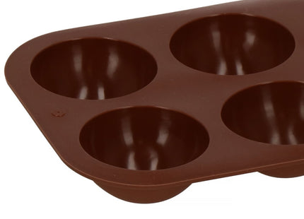 Siliconen Bakvormen | Bakvorm | Koekjes vormen | 6 Holtes | Bruin