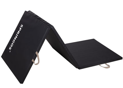 Fitnessmat | 3 Delig | 180 x 60 x 3 cm | Zwart