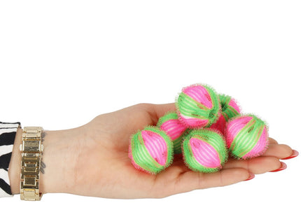 Drogerballen | Wasballen | 6 Stuks | Groen/Roze