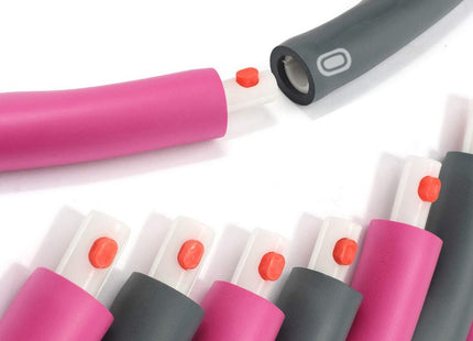 Fitness Hoelahoep | 100 cm | Roze/Grijs