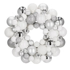 Kerstkrans | Kerst Decoratie | 34 cm | Zilver