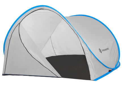 Strandtent | Pop-Up Strandtent | UV Filter | Inclusief Draagtas | 120 x 200 x 110 cm | Grijs/Blauw